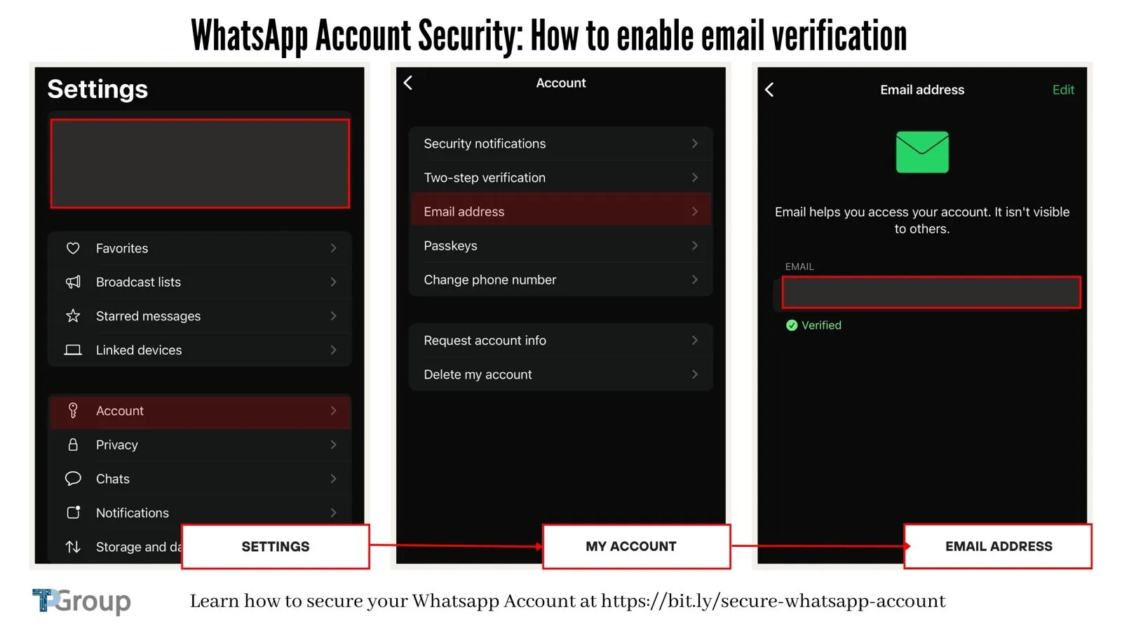 WhatsApp Account Security: How to enable email verification