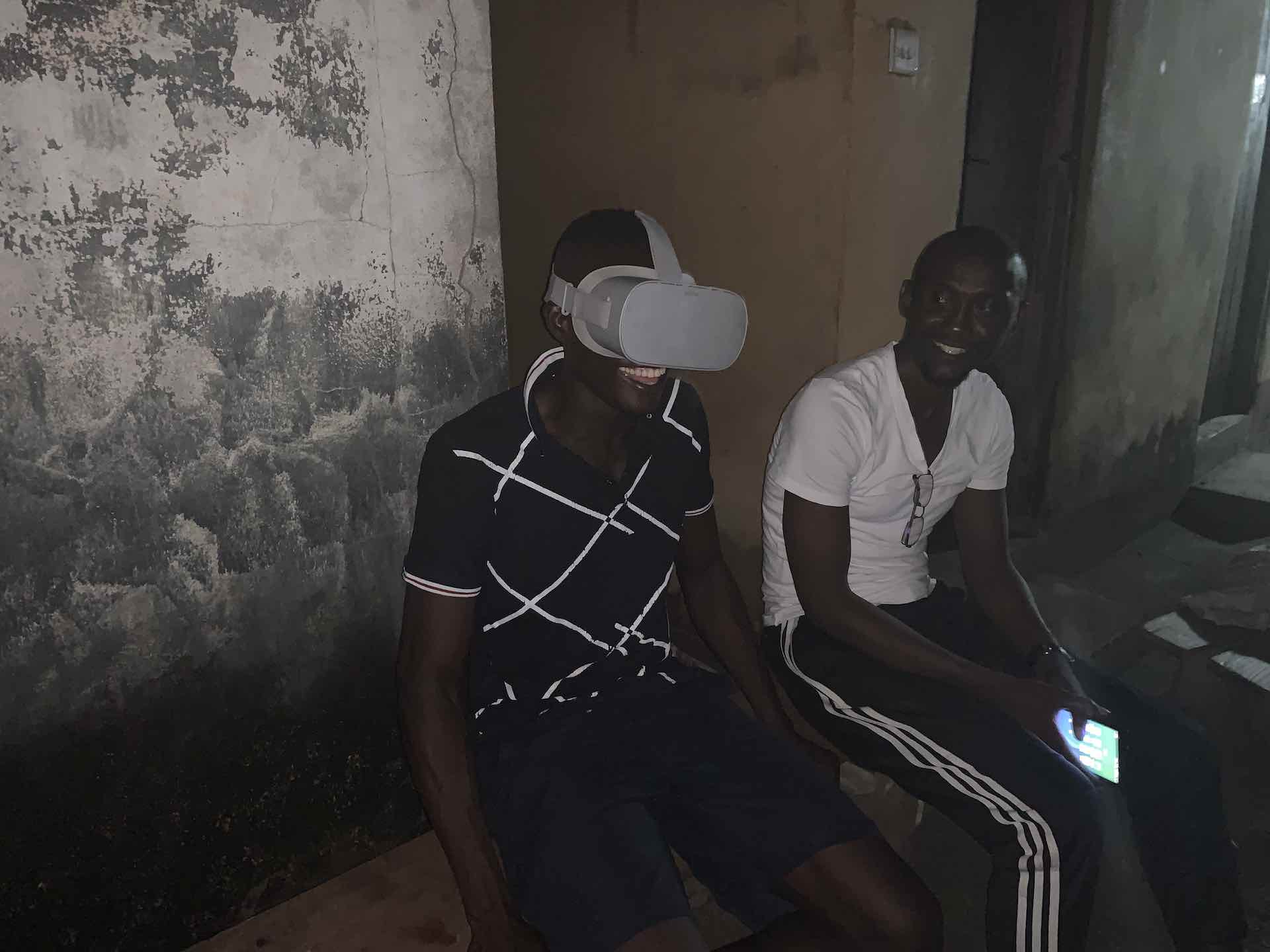 Using Oculus Go VR Headset in Sierra Leone